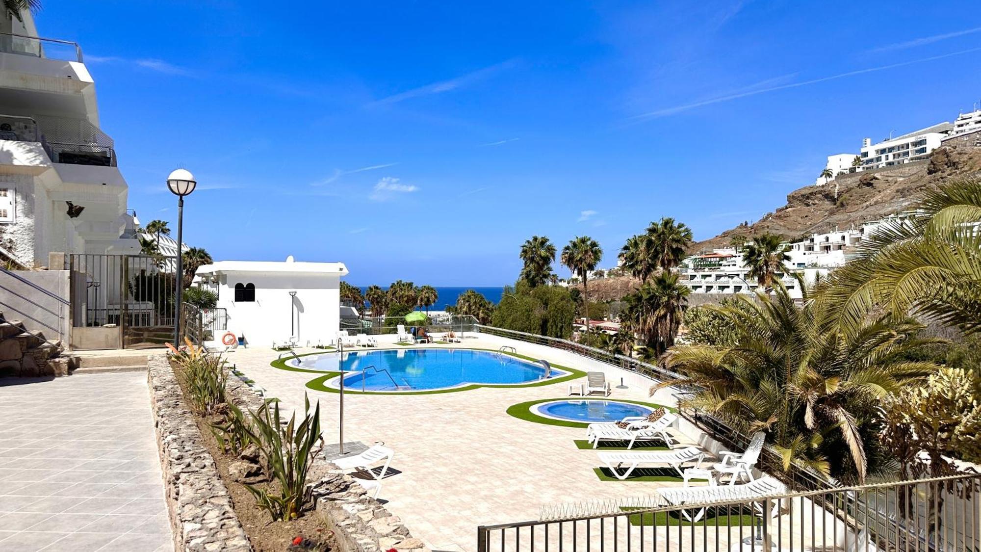 Ocean View Apartment And Heated Pool Puerto Rico (Gran Canaria) Exterior foto
